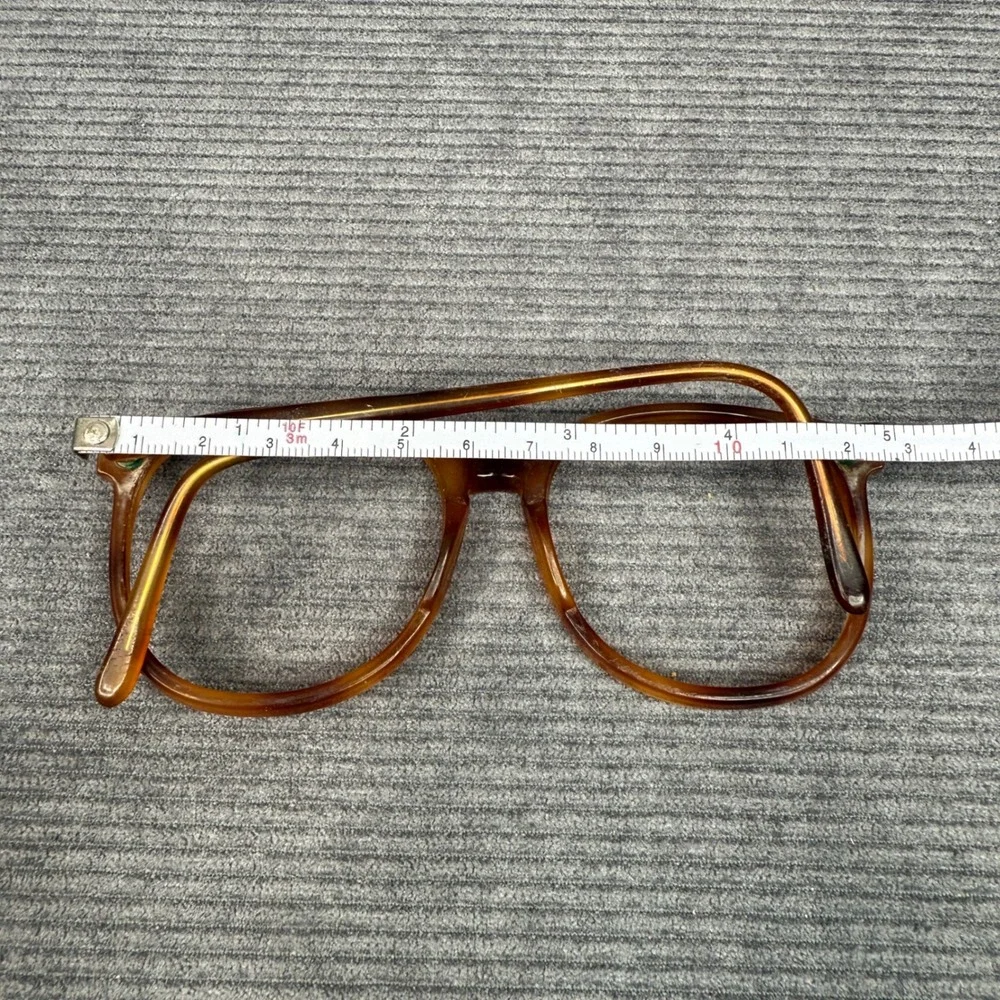 Vintage Amber Tortoiseshell Round Y2K Eyeglass Frames 54-18-145 Retro Panto Vtg‎